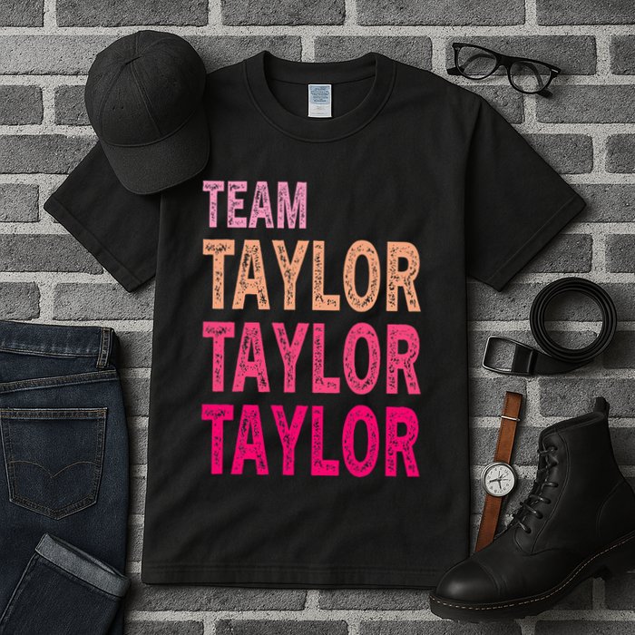 Retro T.AYLOR First Name Personalized Groovy Birthday Tall T-Shirt