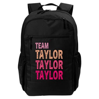 Retro T.AYLOR First Name Personalized Groovy Birthday Backpack