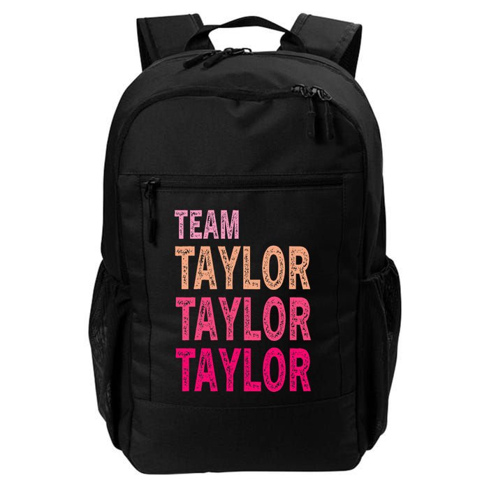 Retro T.AYLOR First Name Personalized Groovy Birthday Backpack