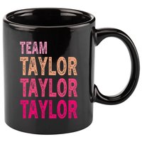 Retro T.AYLOR First Name Personalized Groovy Birthday 11oz C Handle Ceramic Mug