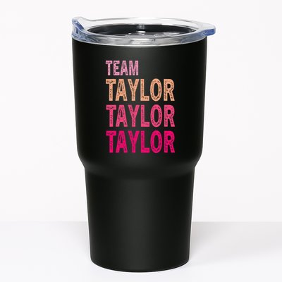 Retro T.AYLOR First Name Personalized Groovy Birthday Tumbler