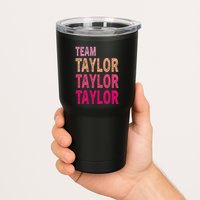 Retro T.AYLOR First Name Personalized Groovy Birthday Tumbler