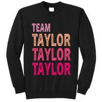 Retro T.AYLOR First Name Personalized Groovy Birthday Tall Sweatshirt