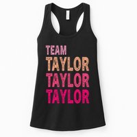 Retro T.AYLOR First Name Personalized Groovy Birthday Womens Tank Top