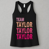 Retro T.AYLOR First Name Personalized Groovy Birthday Womens Tank Top