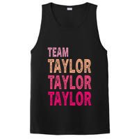 Retro T.AYLOR First Name Personalized Groovy Birthday PosiCharge Competitor Tank