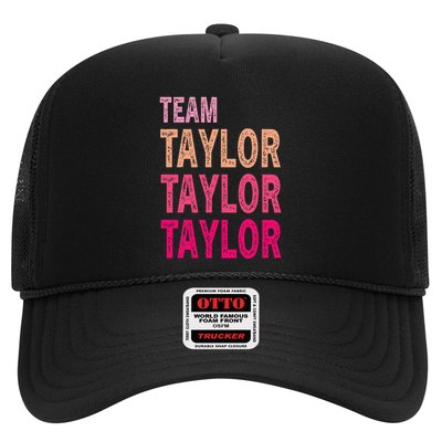 Retro T.AYLOR First Name Personalized Groovy Birthday Trucker Hat