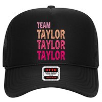 Retro T.AYLOR First Name Personalized Groovy Birthday Trucker Hat