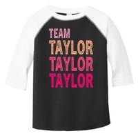 Retro T.AYLOR First Name Personalized Groovy Birthday Toddler Fine Jersey T-Shirt