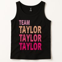 Retro T.AYLOR First Name Personalized Groovy Birthday Tank Top