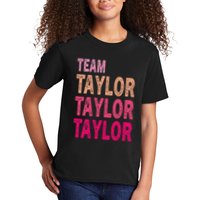 Retro T.AYLOR First Name Personalized Groovy Birthday Kids T-Shirt