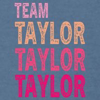 Retro T.AYLOR First Name Personalized Groovy Birthday Garment-Dyed Sweatshirt