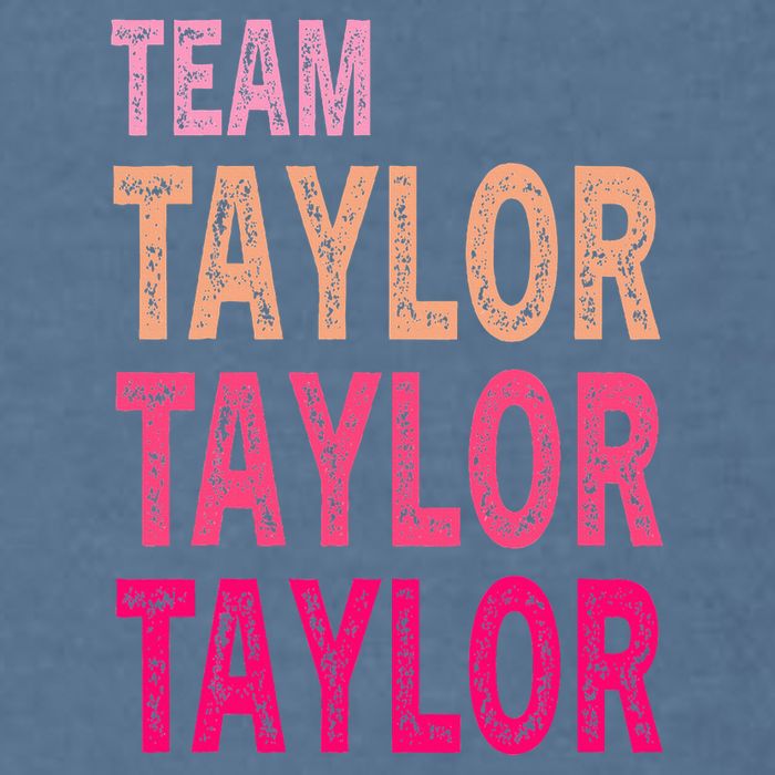 Retro T.AYLOR First Name Personalized Groovy Birthday Garment-Dyed Sweatshirt
