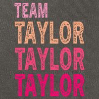 Retro T.AYLOR First Name Personalized Groovy Birthday Cotton Canvas Backpack