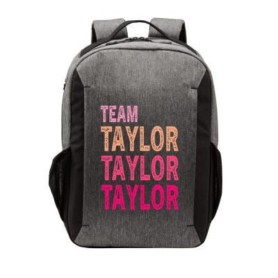 Retro T.AYLOR First Name Personalized Groovy Birthday Vector Backpack