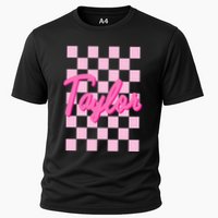 Retro T.AYLOR First Name Personalized Groovy Birthday Performance Shirt