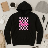 Retro T.AYLOR First Name Personalized Groovy Birthday Hoodie