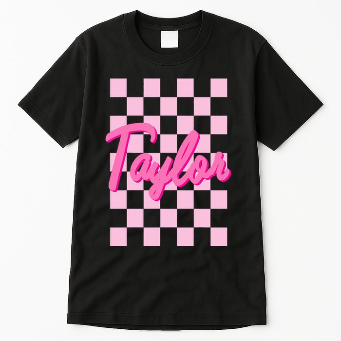 Retro T.AYLOR First Name Personalized Groovy Birthday Tall T-Shirt