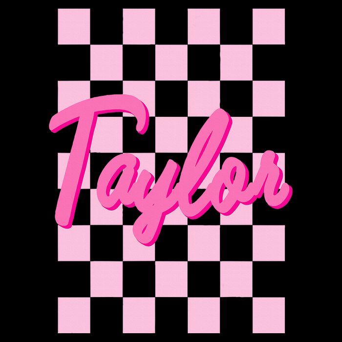 Retro T.AYLOR First Name Personalized Groovy Birthday Sustainable Bucket Hat