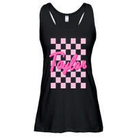 Retro T.AYLOR First Name Personalized Groovy Birthday Ladies Essential Flowy Tank