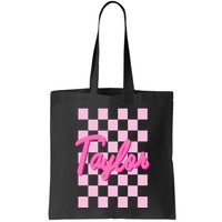 Retro T.AYLOR First Name Personalized Groovy Birthday Bag