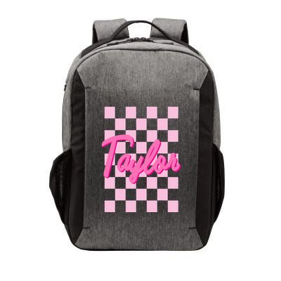 Retro T.AYLOR First Name Personalized Groovy Birthday Vector Backpack