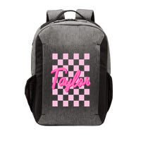 Retro T.AYLOR First Name Personalized Groovy Birthday Vector Backpack