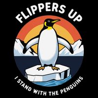 Resist Tariffs Flippers Up Penguin Funny Heard Island 7-Panel Snapback Hat