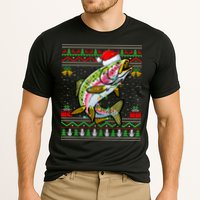 Rainbow Trout Fish Lover Santa Ugly Rainbow Trout Christmas Funny Gift Performance Shirt