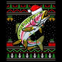 Rainbow Trout Fish Lover Santa Ugly Rainbow Trout Christmas Funny Gift City Backpack