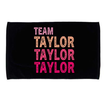 Retro T.AYLOR First Name Personalized Groovy Birthday Microfiber Hand Towel