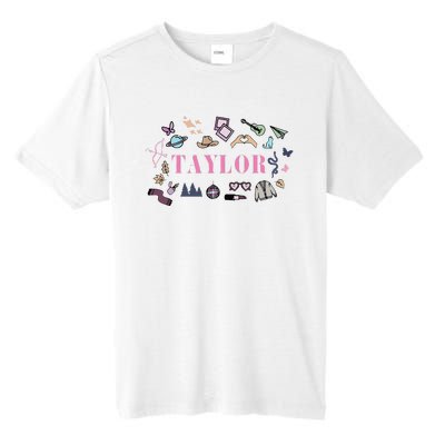 Retro Taylor First Name Personalized Groovy Birthday Tall Fusion ChromaSoft Performance T-Shirt