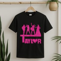 Retro Taylor First Name Personalized Groovy Birthday T-Shirt