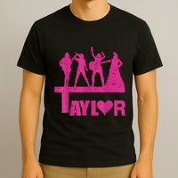 Retro Taylor First Name Personalized Groovy Birthday T-Shirt