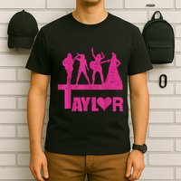 Retro Taylor First Name Personalized Groovy Birthday T-Shirt