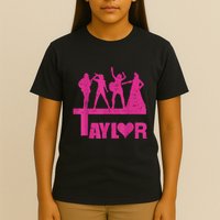 Retro Taylor First Name Personalized Groovy Birthday T-Shirt
