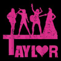 Retro Taylor First Name Personalized Groovy Birthday T-Shirt
