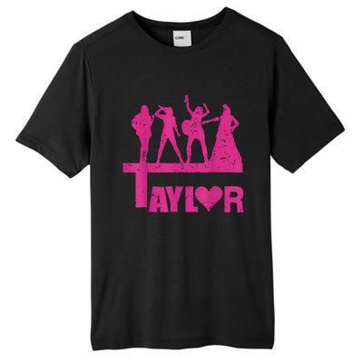 Retro Taylor First Name Personalized Groovy Birthday Tall Fusion ChromaSoft Performance T-Shirt