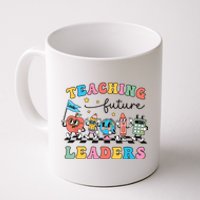 Retro Teaching Future Leaders Groovy Teacher Back To School Coffee Mug