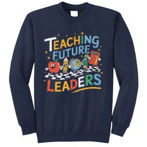 Retro Teaching Future Leaders Teacher 100 Days Of School Sweatshirt