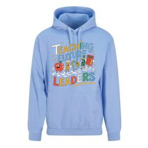 Retro Teaching Future Leaders Teacher 100 Days Of School Unisex Surf Hoodie