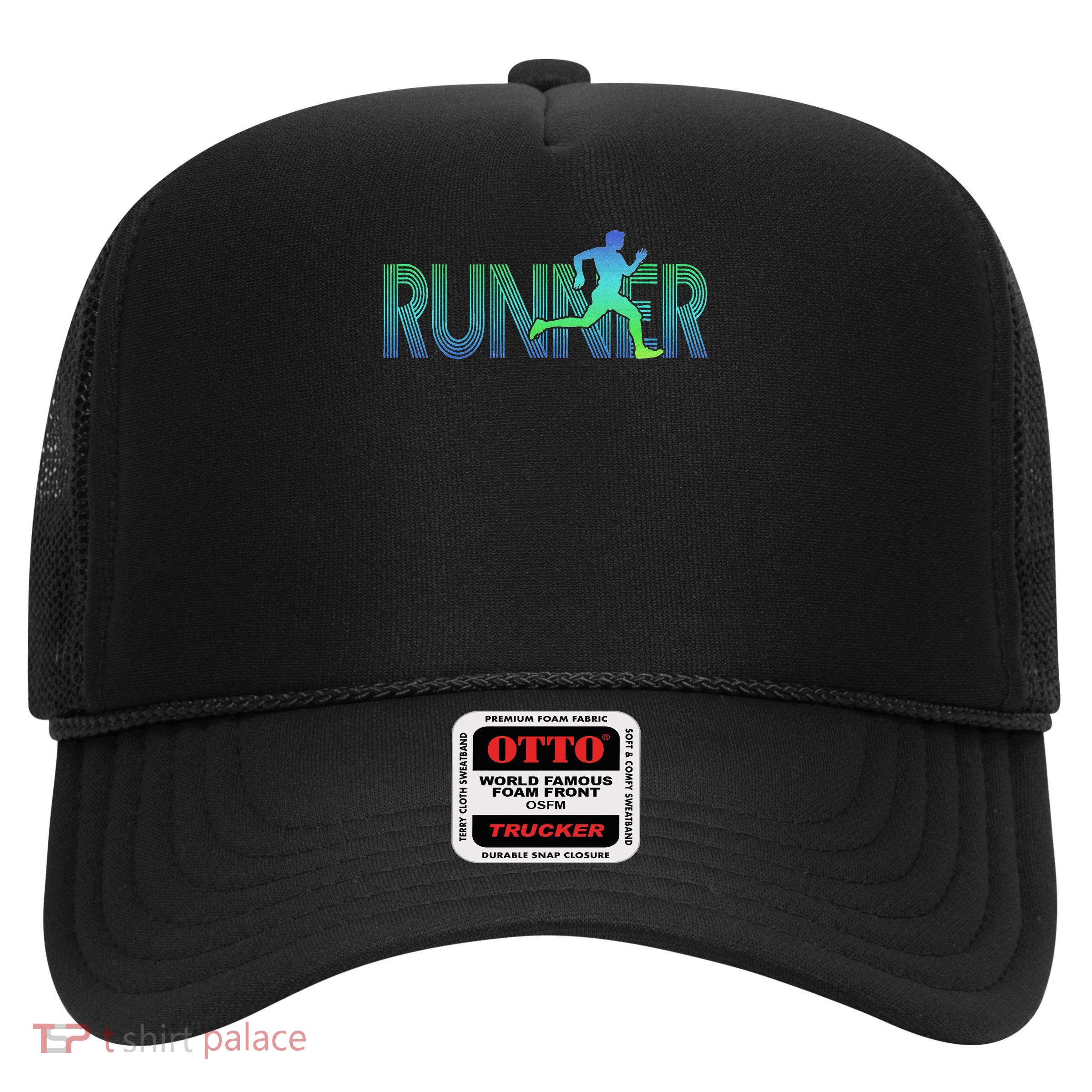Runner Track & Field Cross Country Marathon Running Graphic Trucker Hat