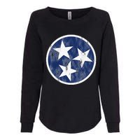 Retro Tennessee Flag Star Logo Volunr State Nashville TN Womens California Wash Sweatshirt