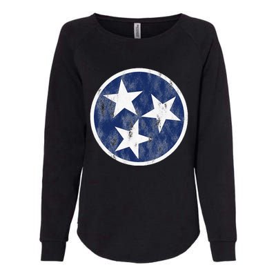 Retro Tennessee Flag Star Logo Volunr State Nashville TN Womens California Wash Sweatshirt