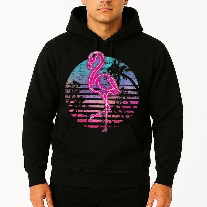 Retro Tropic Flamingo Hoodie
