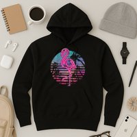 Retro Tropic Flamingo Hoodie