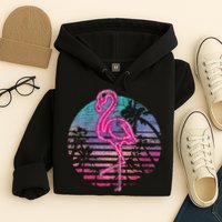 Retro Tropic Flamingo Hoodie