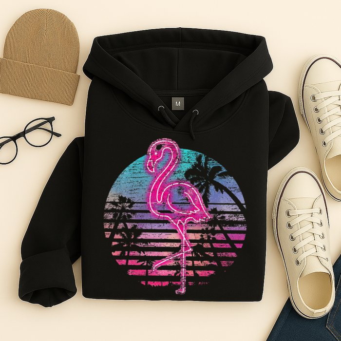 Retro Tropic Flamingo Hoodie