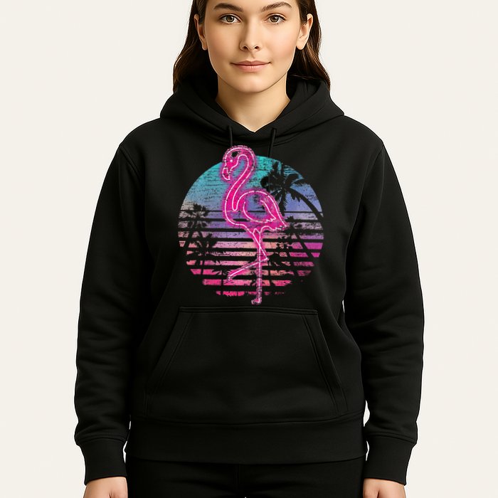 Retro Tropic Flamingo Hoodie