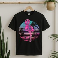 Retro Tropic Flamingo T-Shirt